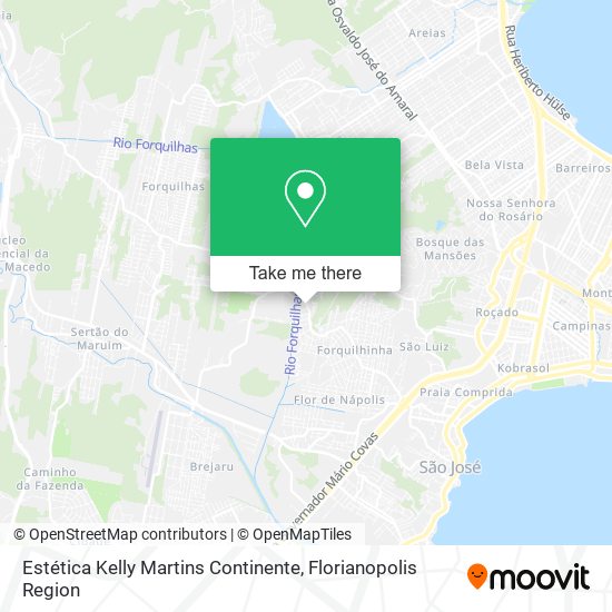 Estética Kelly Martins Continente map