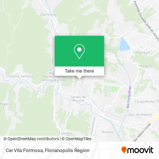 Cei Vila Formosa map