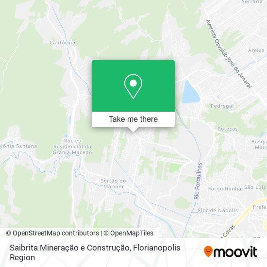 Saibrita Mineração e Construção map