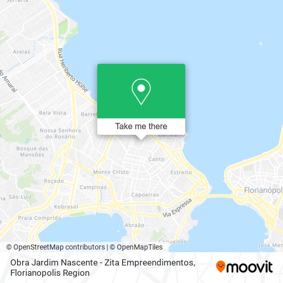 Obra Jardim Nascente - Zita Empreendimentos map