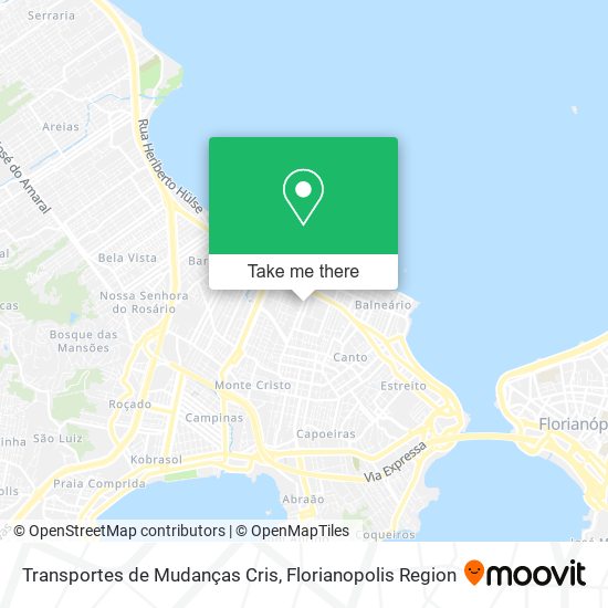 Mapa Transportes de Mudanças Cris