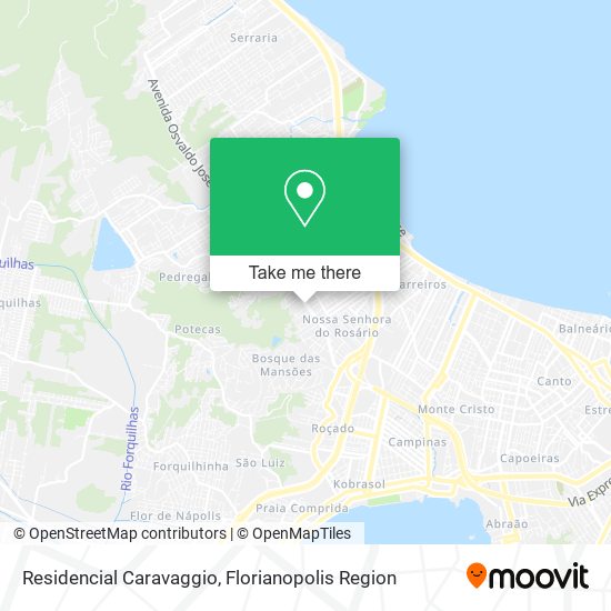 Residencial Caravaggio map