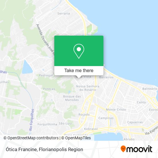 Ótica Francine map