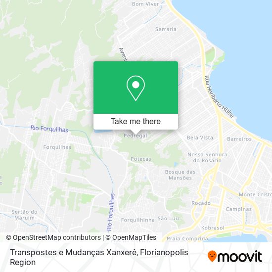 Transpostes e Mudanças Xanxerê map