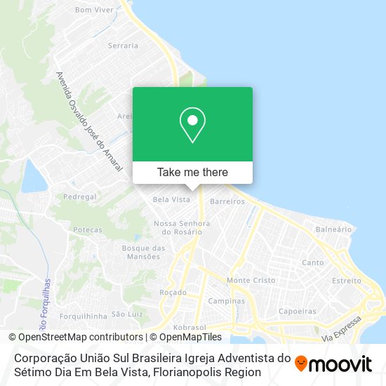 Mapa Corporação União Sul Brasileira Igreja Adventista do Sétimo Dia Em Bela Vista