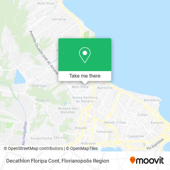 Decathlon Floripa Cont map