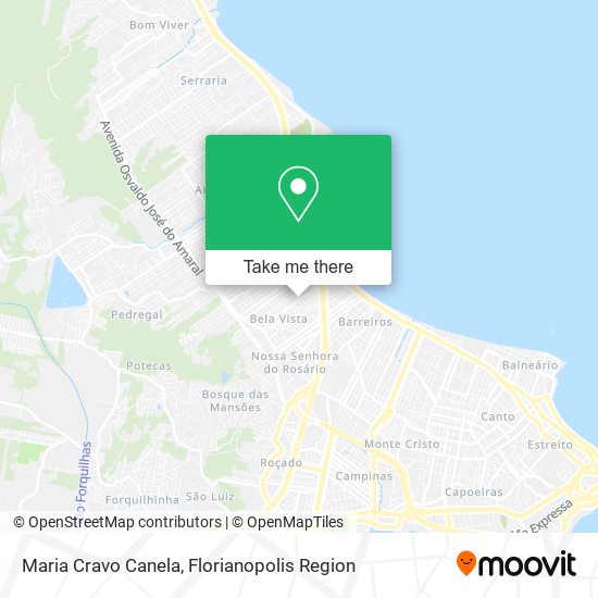 Maria Cravo Canela map
