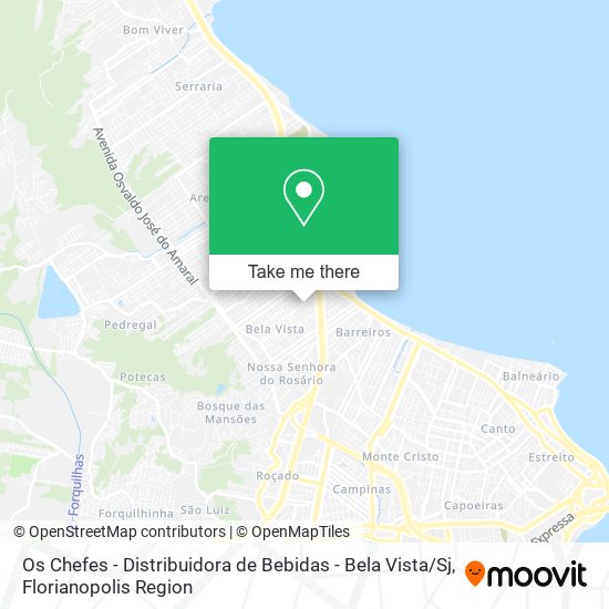 Os Chefes - Distribuidora de Bebidas - Bela Vista / Sj map