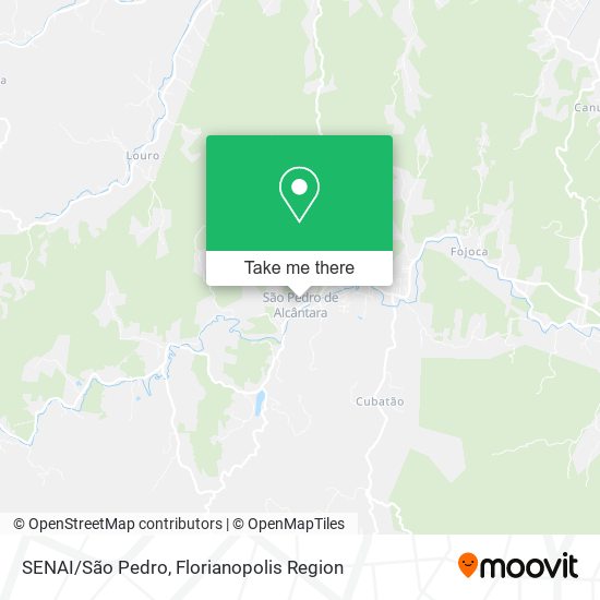 SENAI/São Pedro map