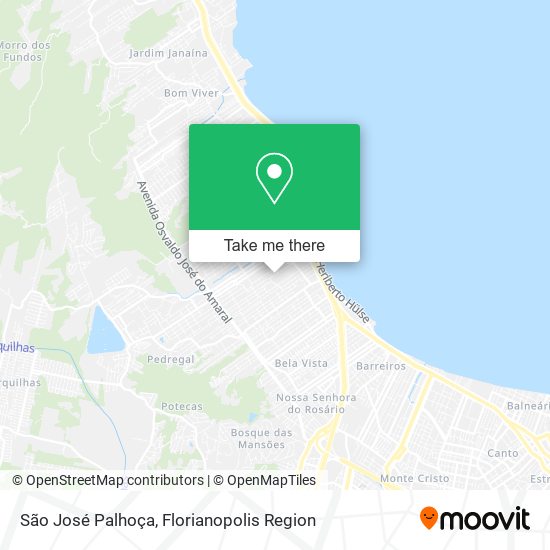 São José Palhoça map