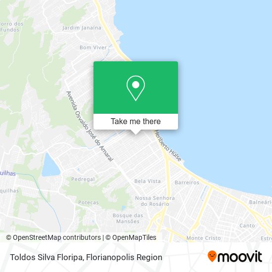Toldos Silva Floripa map