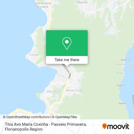 Mapa Titia Avó Maria Coxinha - Passeio Primavera