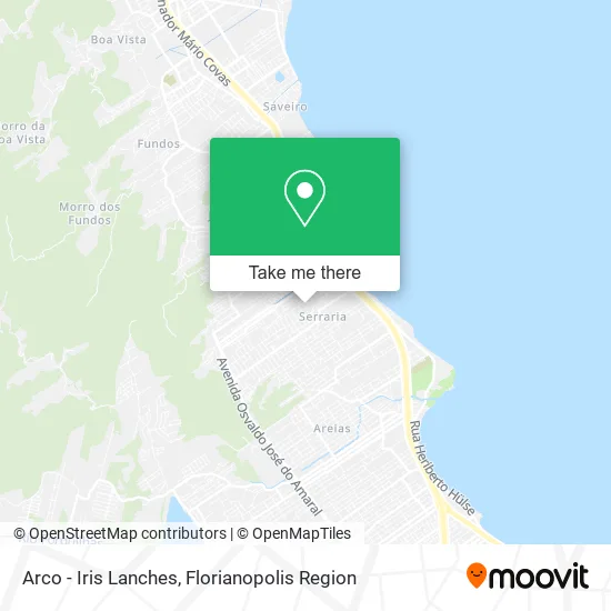 Arco - Iris Lanches map