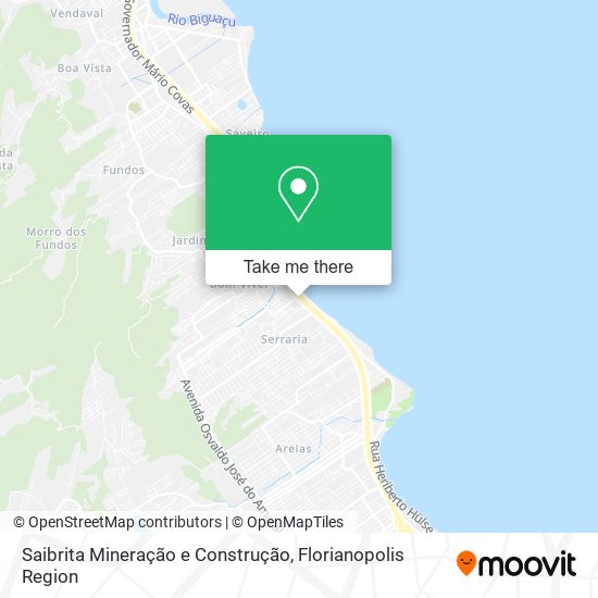 Saibrita Mineração e Construção map