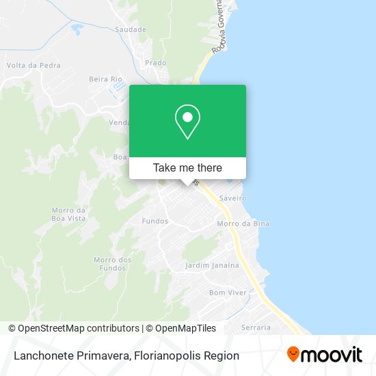 Lanchonete Primavera map