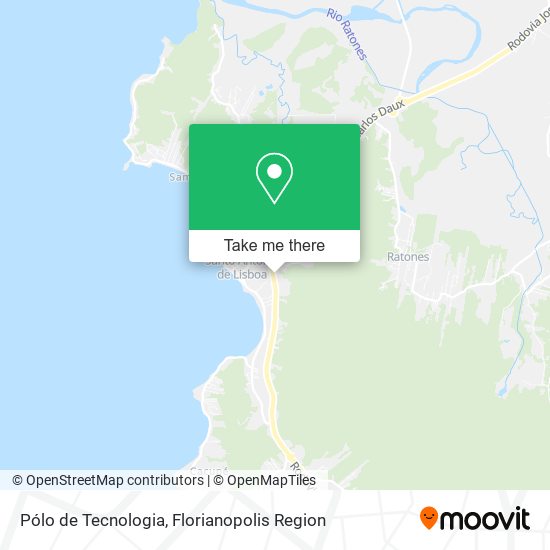 Pólo de Tecnologia map