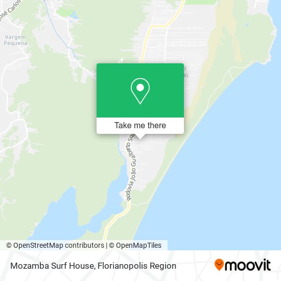 Mozamba Surf House map