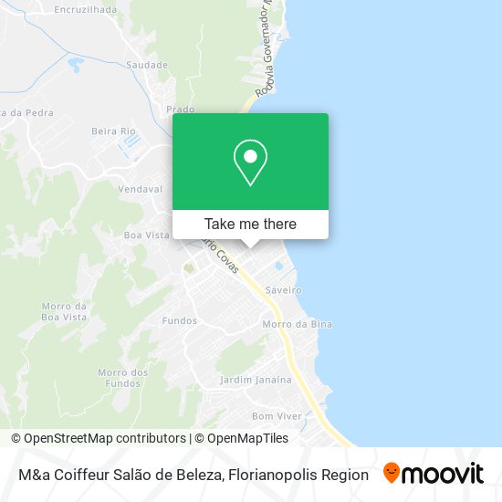 Mapa M&a Coiffeur Salão de Beleza