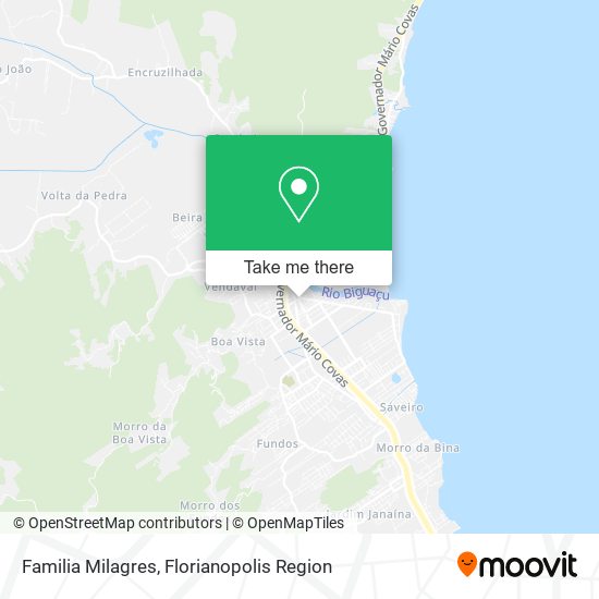 Familia Milagres map