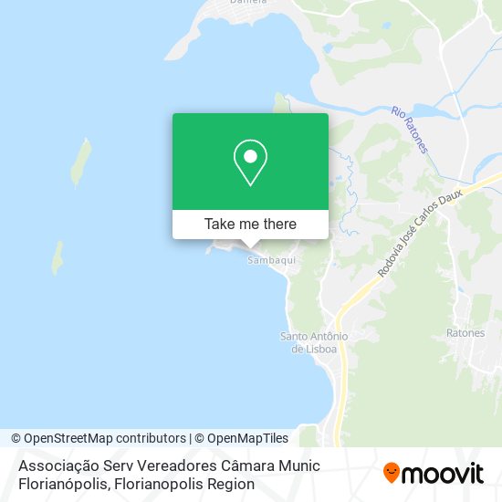 Associação Serv Vereadores Câmara Munic Florianópolis map
