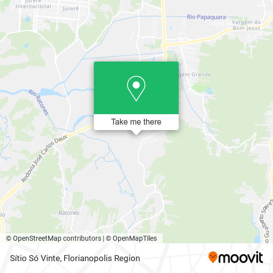 Sítio Só Vinte map