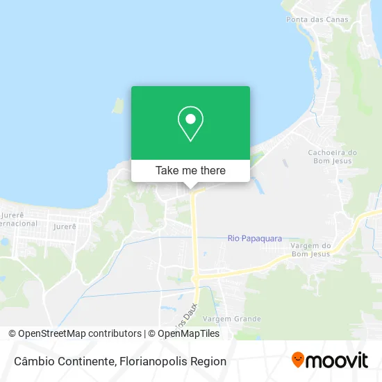 Câmbio Continente map