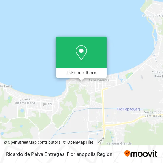 Ricardo de Paiva Entregas map