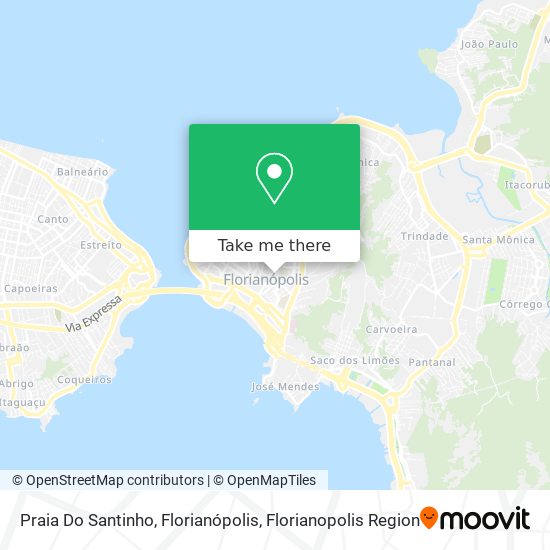 Praia Do Santinho, Florianópolis map