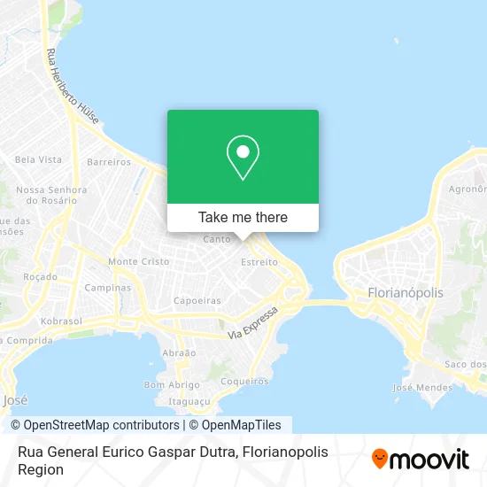 Rua General Eurico Gaspar Dutra map