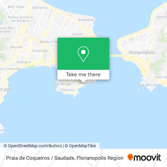 Praia de Coqueiros / Saudade map