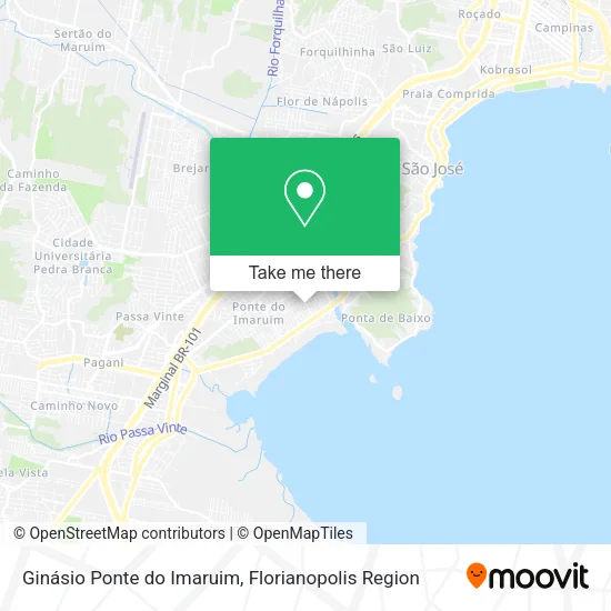 Ginásio Ponte do Imaruim map