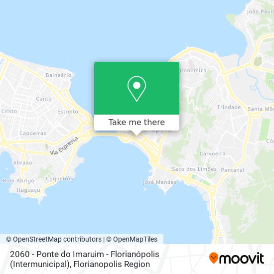 2060 - Ponte do Imaruim - Florianópolis (Intermunicipal) map