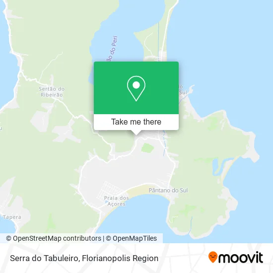 Serra do Tabuleiro map