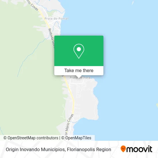 Origin Inovando Municipios map