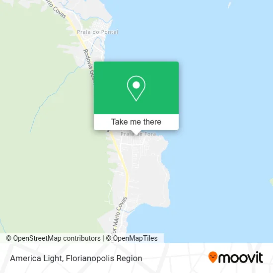 America Light map