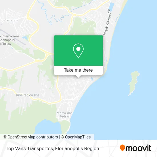 Top Vans Transportes map