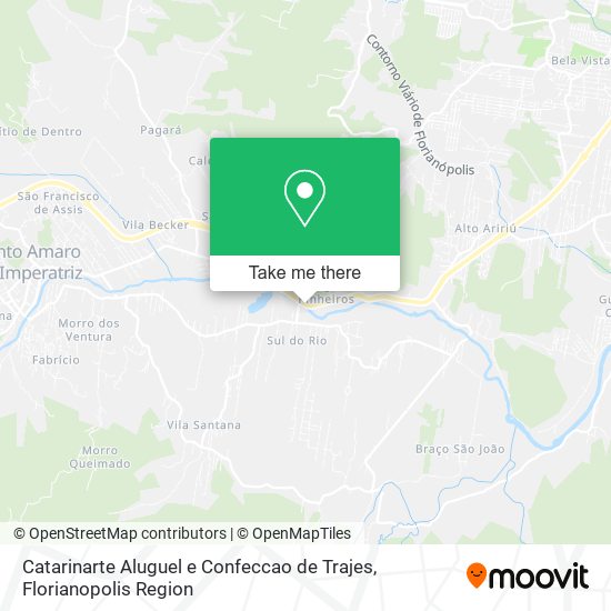 Mapa Catarinarte Aluguel e Confeccao de Trajes