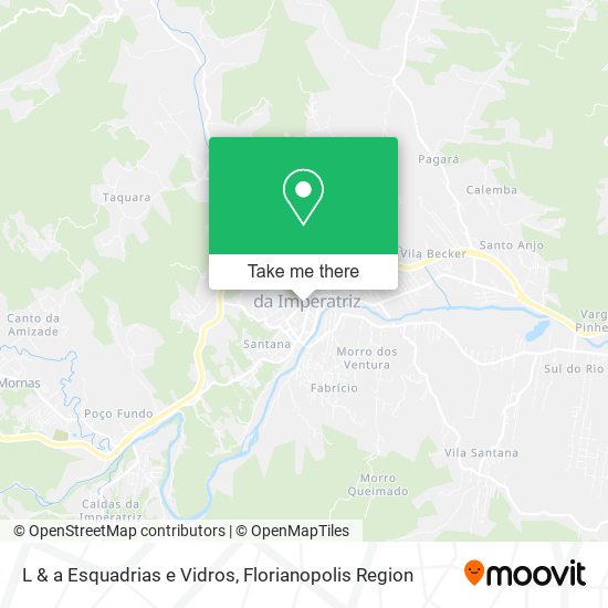 L & a Esquadrias e Vidros map