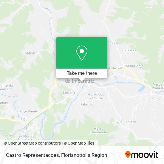 Castro Representacoes map