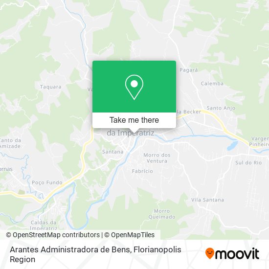 Arantes Administradora de Bens map