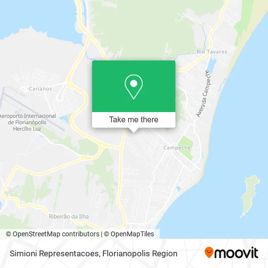 Simioni Representacoes map