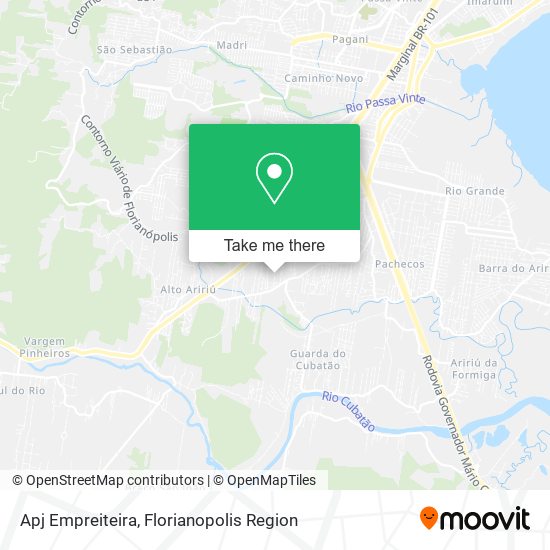 Apj Empreiteira map