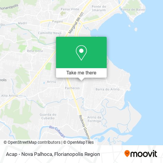 Acap - Nova Palhoca map