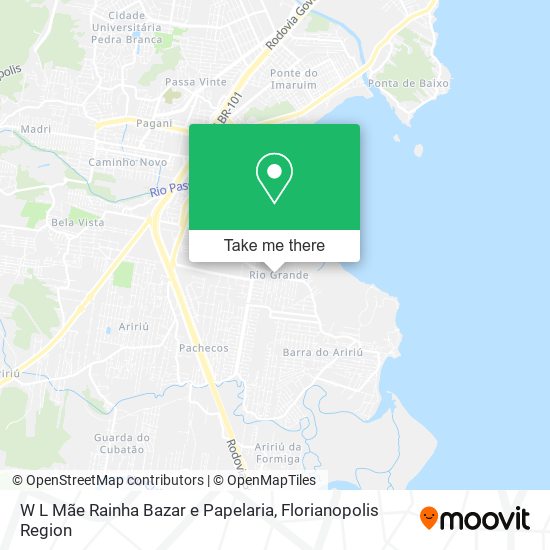 W L Mãe Rainha Bazar e Papelaria map