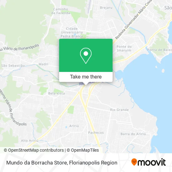 Mundo da Borracha Store map