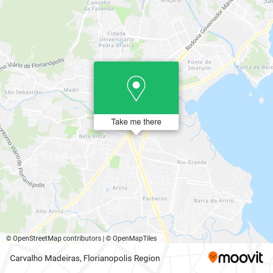 Carvalho Madeiras map