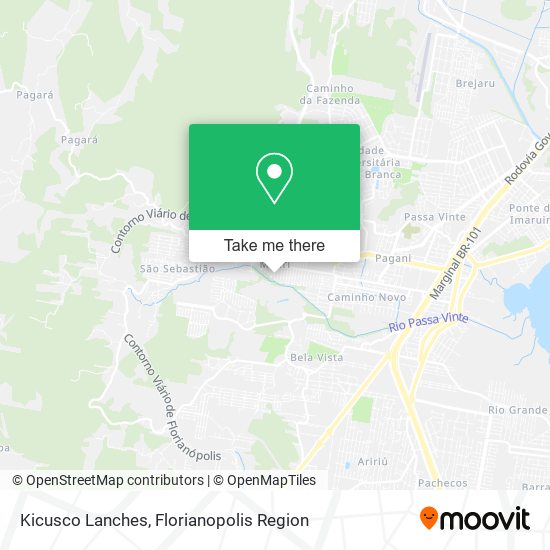 Kicusco Lanches map