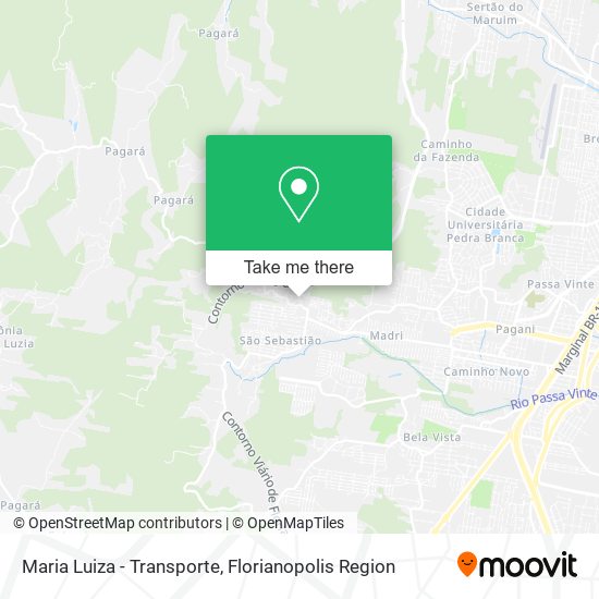 Maria Luiza - Transporte map