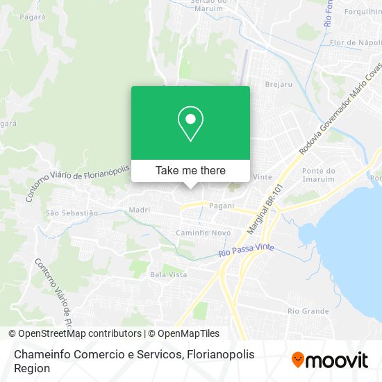 Chameinfo Comercio e Servicos map