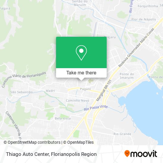 Thiago Auto Center map